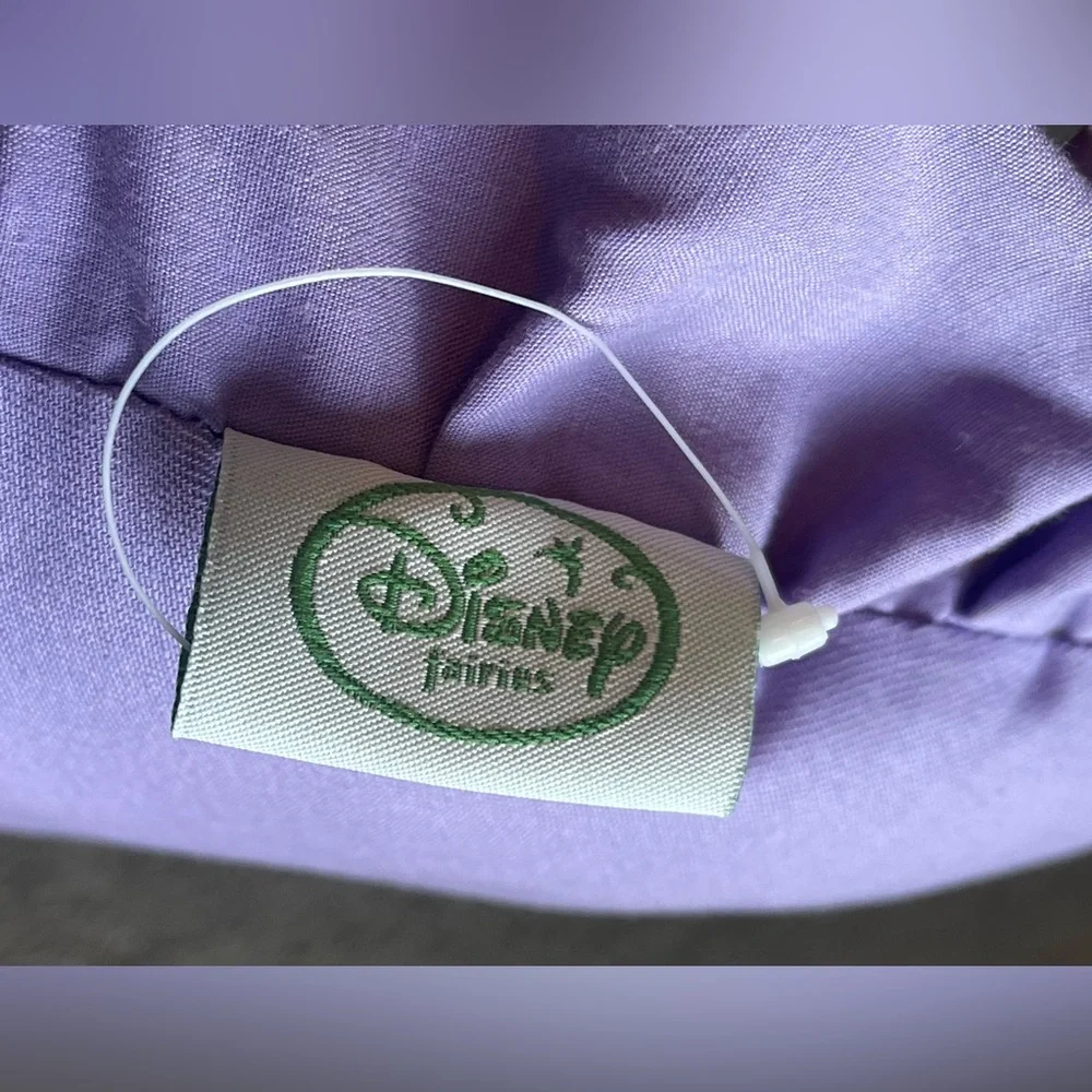 Vintage 2009 Disney Fairies ‘Tinker Bell’ Purple Ruffled Circle Pillow